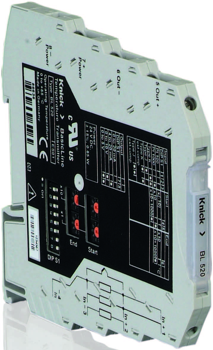 BasicLine BL 520, DIN Rail Temperature Transmitter