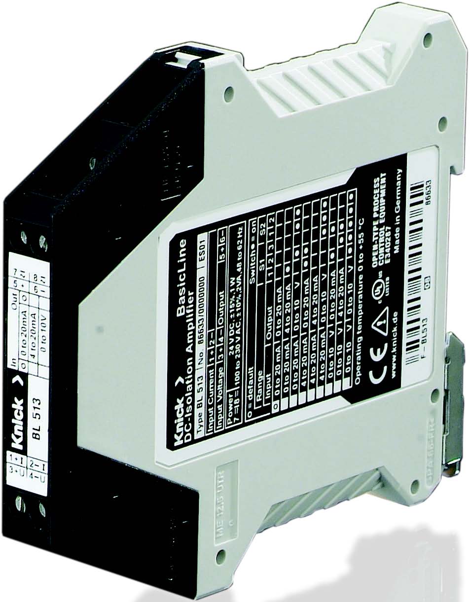 BasicLine BL 513, DIN Rail Signal Isolator