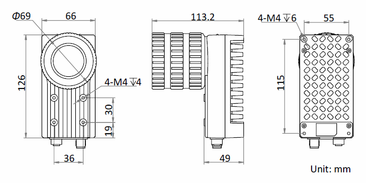 MV-ID6200M-00C-NNG Dimensions