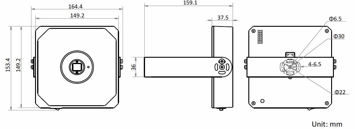 MV-PD010003-21IH Dimensions