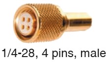 Miniature 4-Pin Accelerometer Connector