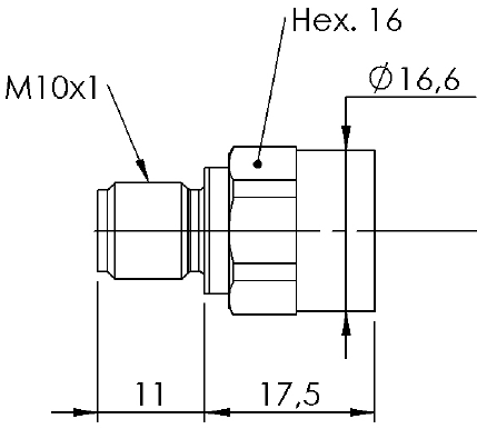 PHP160 Miniature High Pressure Transducer M10 Thread