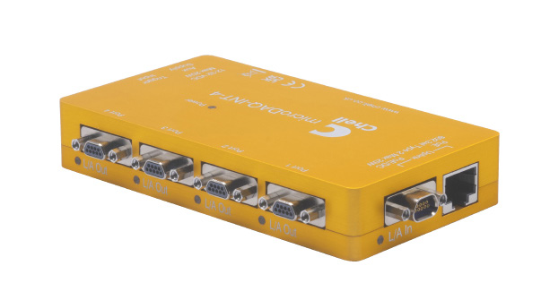 microDAQ-INT-4, Miniature hub and PoE power supply