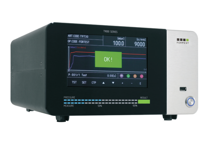 T9731, High-preformance flow test instrument with continious measurement for EN 14683