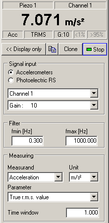 VM-METER, Vibration Measurement & Display Software