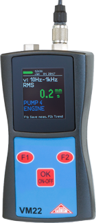 VM22, Hand-Held Vibration Meter - Display