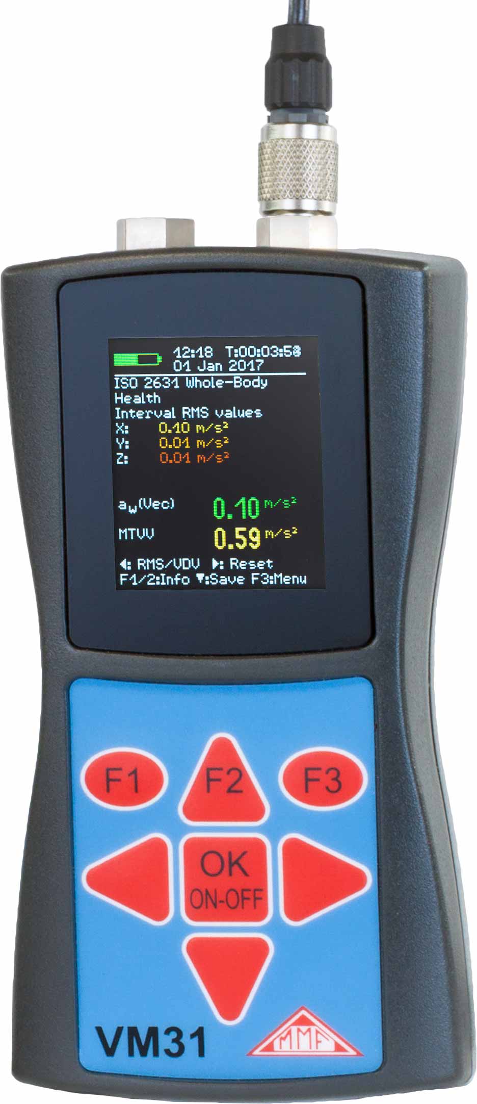 VM31, Human Vibration Monitor & Graphical Display